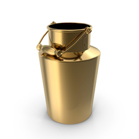 Gold Milk Bucket PNG & PSD Images