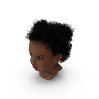 African Baby Girl Light Skin Head PNG & PSD Images