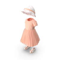 Casual Summer Outfit For Toddler PNG & PSD Images