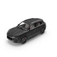 Porsche Cayenne 2024 Luxury SUV Black PNG & PSD Images