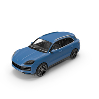 Porsche Cayenne Luxury SUV Montego Blue PNG & PSD Images