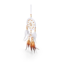 Small Dreamcatcher With Feathers And Beads PNG & PSD Images
