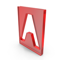Letter A Hole Red Plastic PNG & PSD Images
