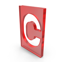 Letter C Hole Red Plastic PNG & PSD Images