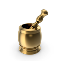 Gold Pestle And Mortar PNG & PSD Images