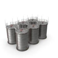 Industrial Storage Silos Vertical Construction PNG & PSD Images