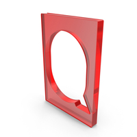 Letter Q Hole Red Plastic PNG & PSD Images