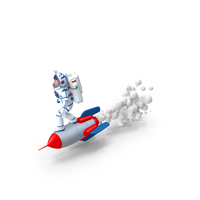 Astronaut In Spacesuit Sits On Moon PNG & PSD Images