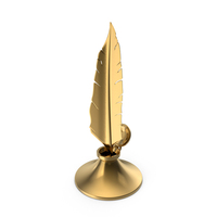 Gold Quill PNG & PSD Images