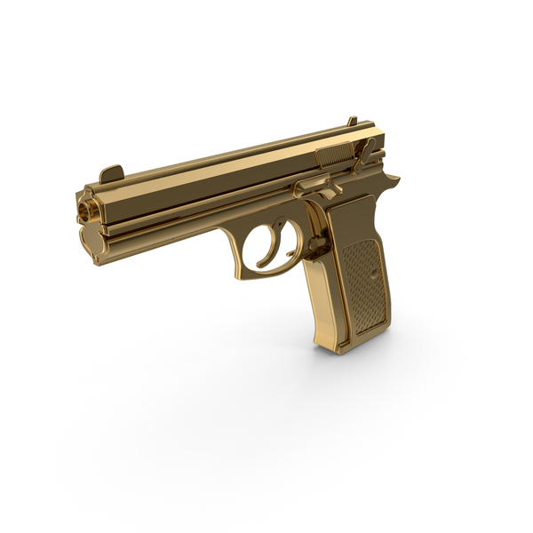 Gold Pistol PNG & PSD Images