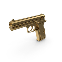 Gold Pistol PNG & PSD Images
