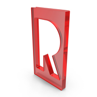 Letter R Hole Red Plastic PNG & PSD Images