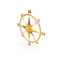 Compass Icon Gold PNG & PSD Images