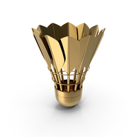 Gold Shuttlecock PNG & PSD Images