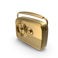 Gold Vintage Radio PNG & PSD Images