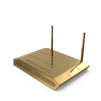 Gold Wireless Modem PNG & PSD Images
