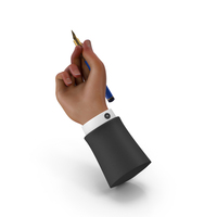 Black Hand Holding Pen PNG & PSD Images