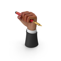 Black Hand Holding Pen Fist PNG & PSD Images