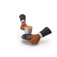 Coffee On Black Hands PNG & PSD Images