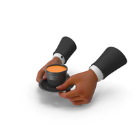 Giving Coffee Black Hands PNG & PSD Images