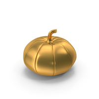 Pumpkin Halloween Icon Gold PNG & PSD Images