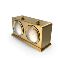 Gold Wooden Chess Clock PNG & PSD Images