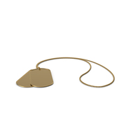 Gold Dog Tag PNG & PSD Images