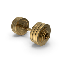 Gold Dumbbells PNG & PSD Images