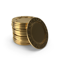 Gold Casino Chips PNG & PSD Images