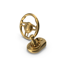 Gold Luxury Car Steering Wheel PNG & PSD Images