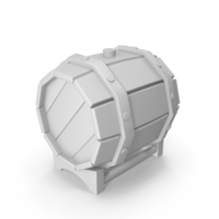 Stylized Barrel Grey PNG & PSD Images
