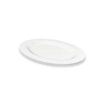White Oval Ceramic Soup Plate PNG & PSD Images