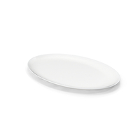 White Oval Ceramic Plate PNG & PSD Images