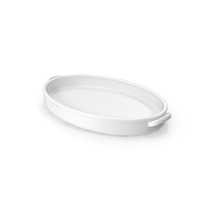 White Oval Baking Dish PNG & PSD Images
