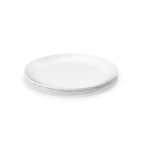 Small White Ceramic Restaurant Plate PNG & PSD Images