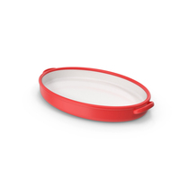 Red Oval Baking Dish PNG & PSD Images