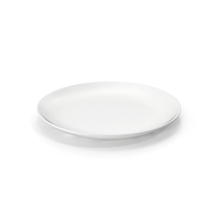 Medium White Ceramic Restaurant Plate PNG & PSD Images
