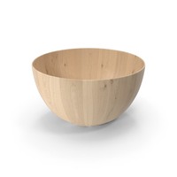 Wood Small Soup Bowl PNG & PSD Images