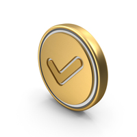 Tick Mark Accept Coin PNG & PSD Images