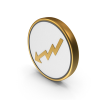 Arrow Down Loss Coin PNG & PSD Images