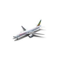 Ethiopian Airlines Boeing 757 Aircraft PNG & PSD Images
