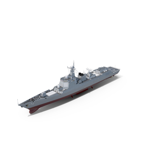 Chinese Navy Type 052D Destroyer KunMing PNG & PSD Images