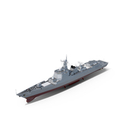 Chinese Navy Type 052D Destroyer KunMing PNG & PSD Images