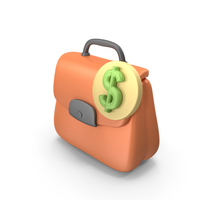Business Dollar Briefcase Icon PNG & PSD Images
