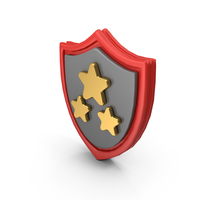 Three Star Shield Icon PNG & PSD Images