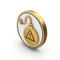 Bomb Warning Coin PNG & PSD Images