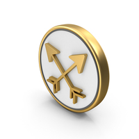 Crossed Arrow Coin PNG & PSD Images