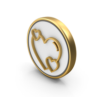Love Heart Design Coin PNG & PSD Images