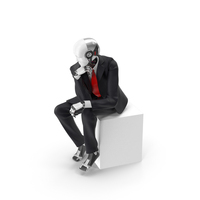 Cyborg Sits PNG & PSD Images