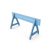Police Wooden Traffic Barricade PNG & PSD Images
